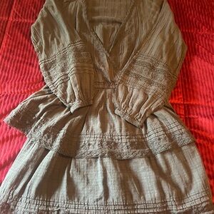 American Eagle Outfitters Black Textured Dress